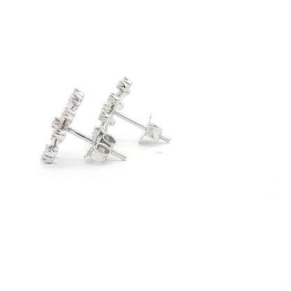 18kt White Gold Medium Snowflakes