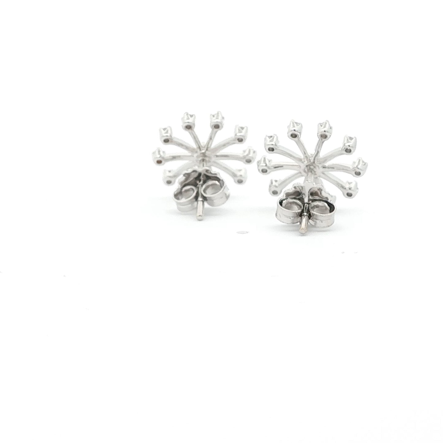 18kt White Gold Medium Snowflakes