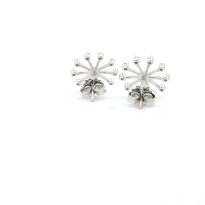 18kt White Gold Medium Snowflakes
