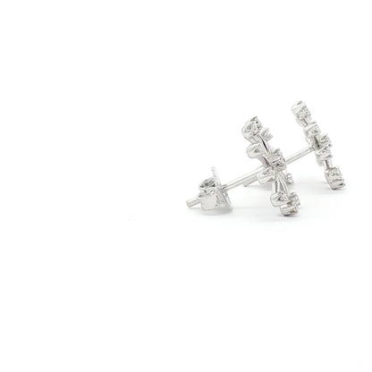 18kt White Gold Medium Snowflakes