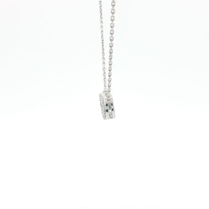 18kt White Gold Infinity Pendant