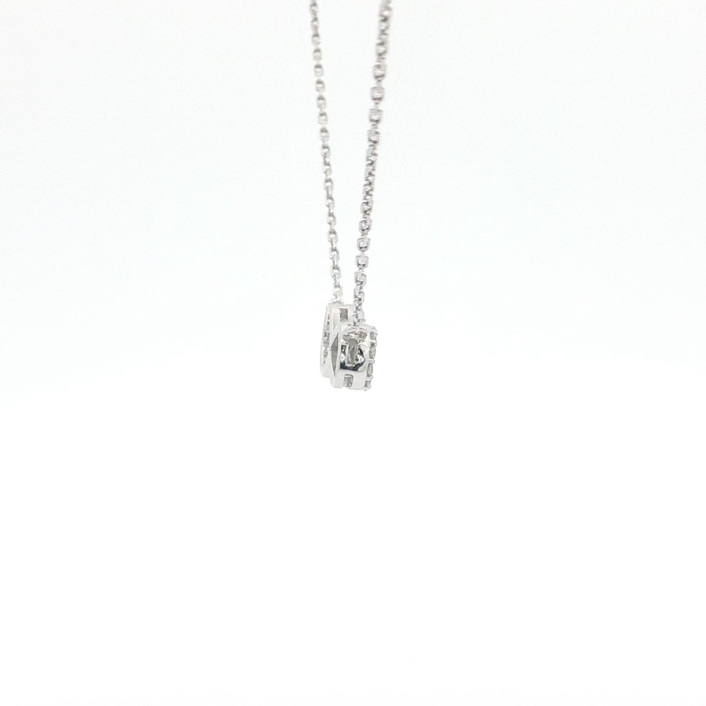 18kt White Gold Infinity Pendant