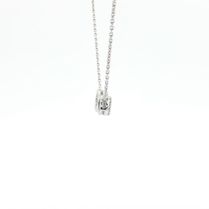 18kt White Gold Infinity Pendant