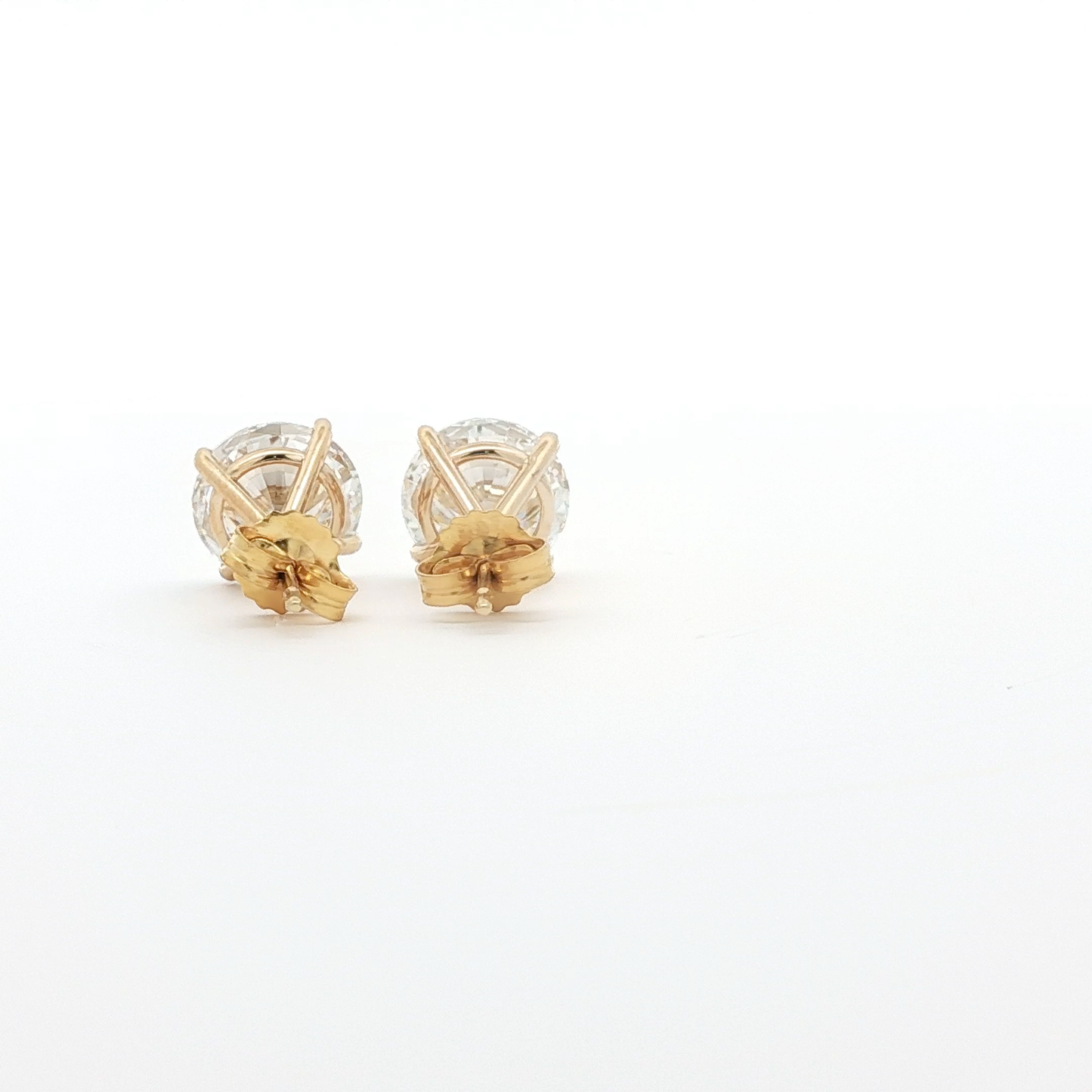 14kt YG 4.11ctw LAB Earrings