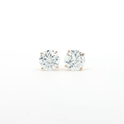 14kt YG 4.11ctw LAB Earrings
