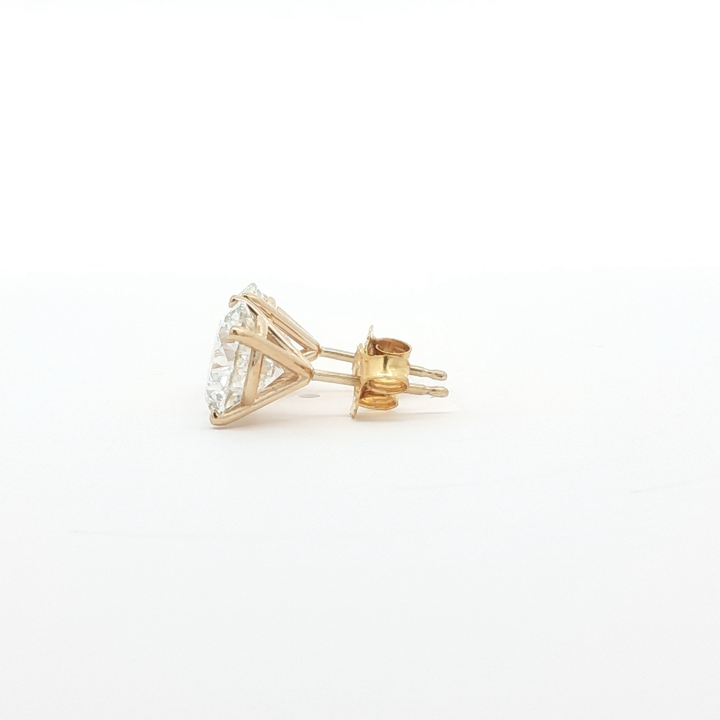 14kt YG 4.11ctw LAB Earrings