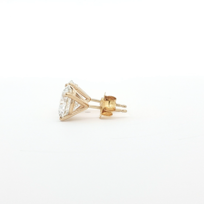 14kt YG 4.11ctw LAB Earrings