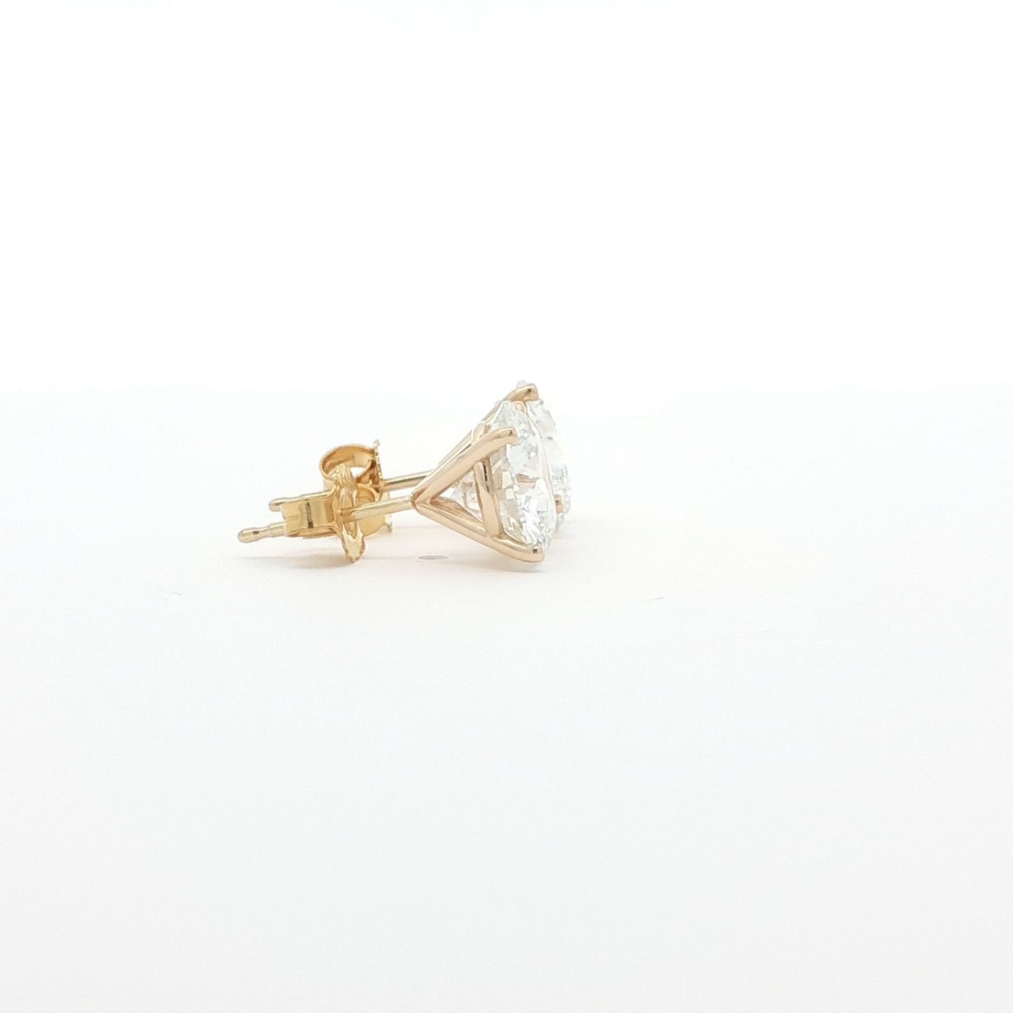 14kt YG 4.11ctw LAB Earrings