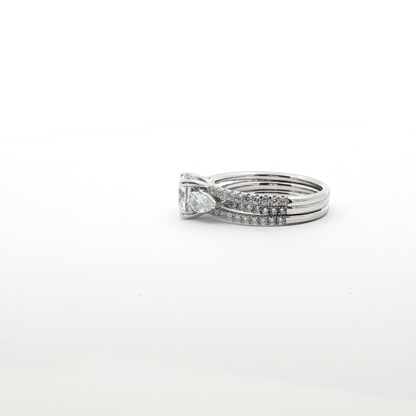 18kt White Gold Lab Diamond Engagement Ring 2.86ctw