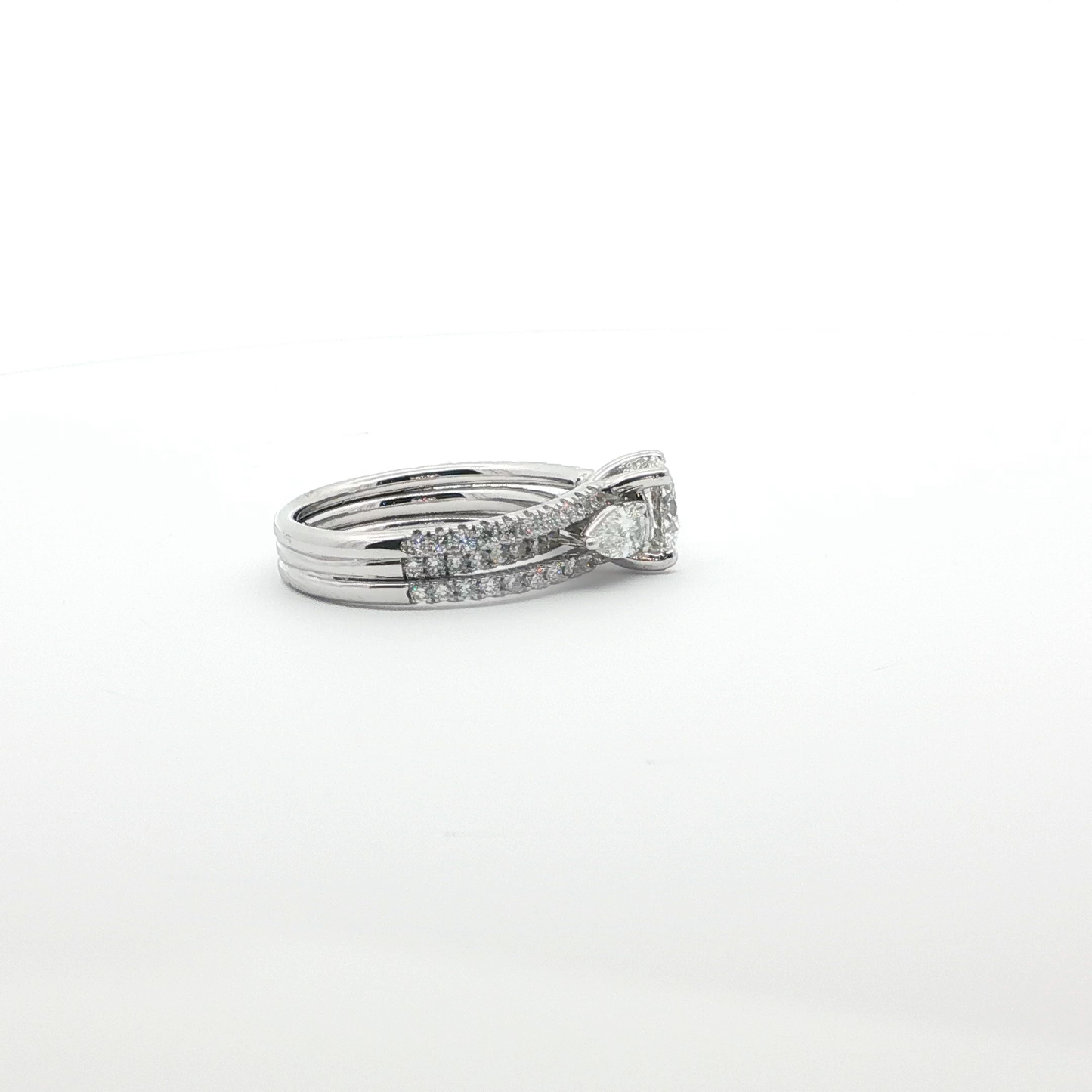 18kt White Gold Lab Diamond Engagement Ring 2.86ctw