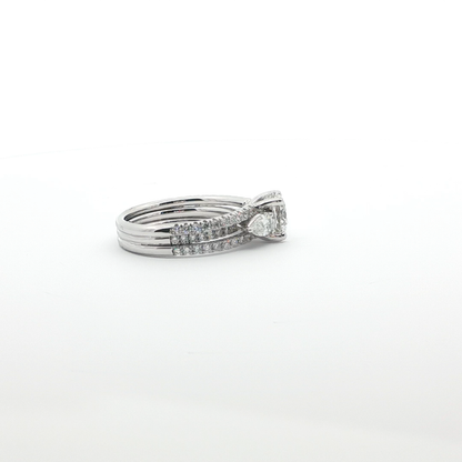 18kt White Gold Lab Diamond Engagement Ring 2.86ctw