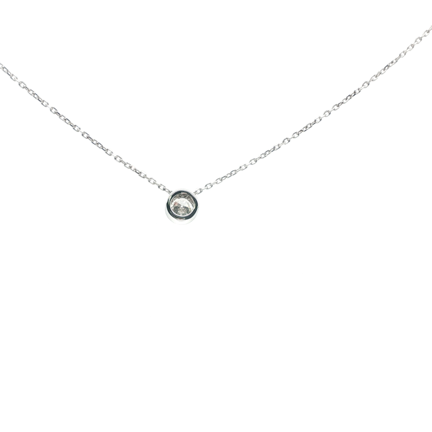 18kt Rd White Gold CVD Pendant .36ctw  2.60gr