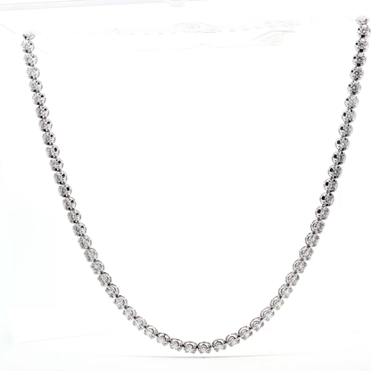 18kt WG CVD Diamond Riveria Necklace 10.49ctw 26.92gr