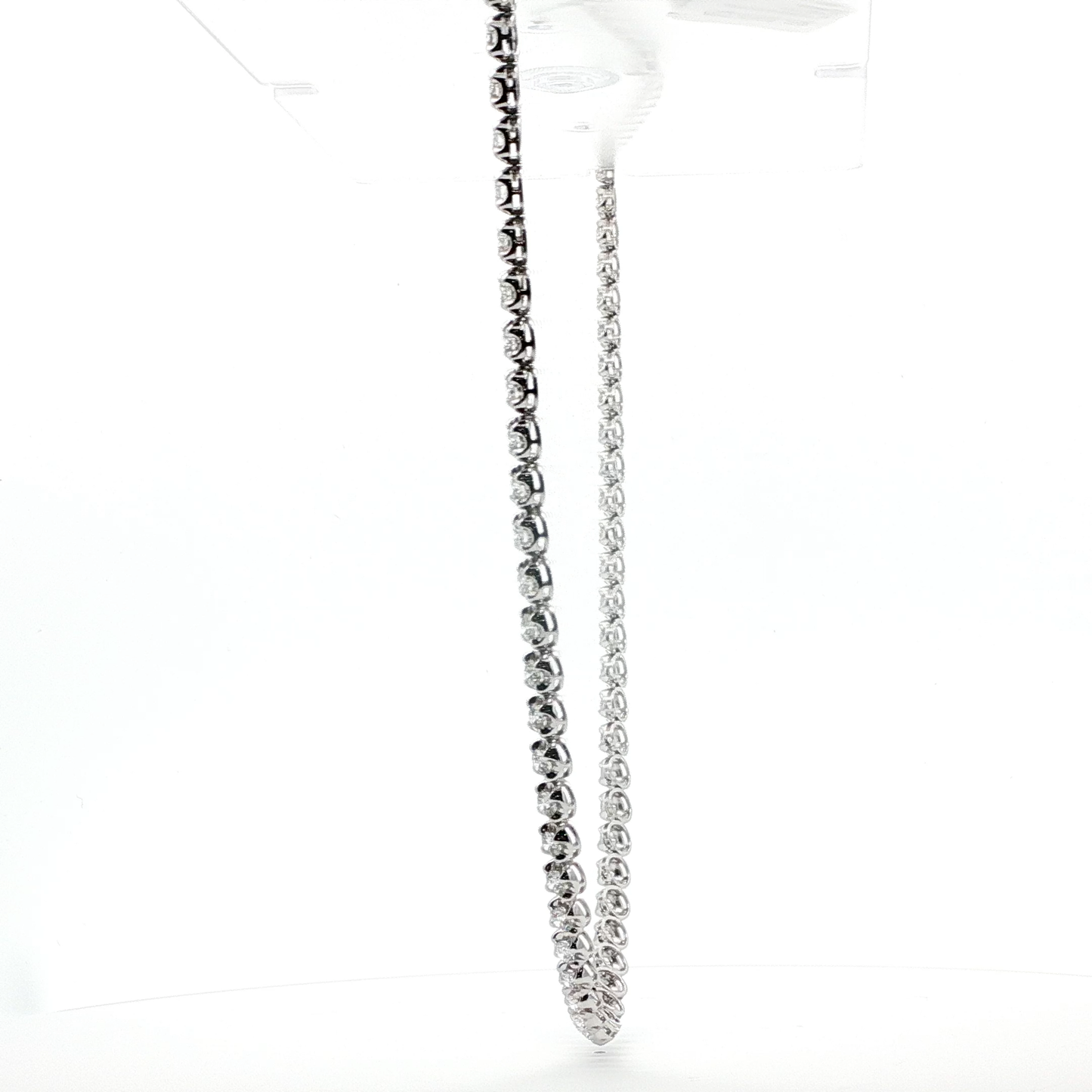 18kt WG CVD Diamond Riveria Necklace 10.49ctw 26.92gr