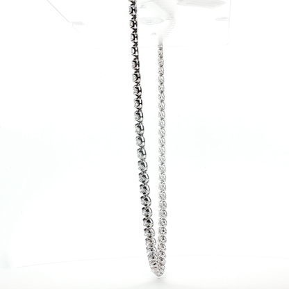 18kt WG CVD Diamond Riveria Necklace 10.49ctw 26.92gr