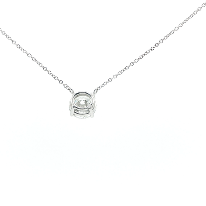 14kt WG 2ct Solitaire Pendant