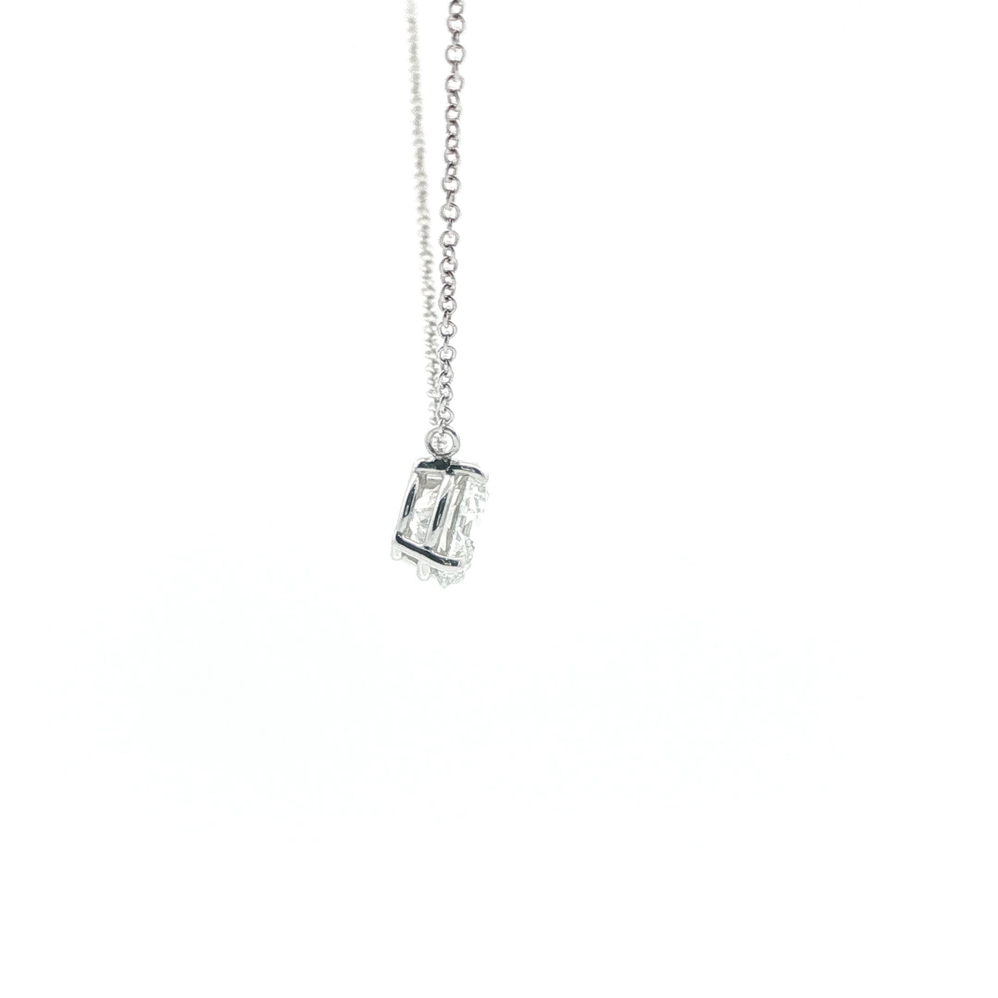 14kt WG 2ct Solitaire Pendant