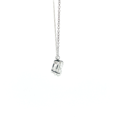 14kt WG 2ct Solitaire Pendant