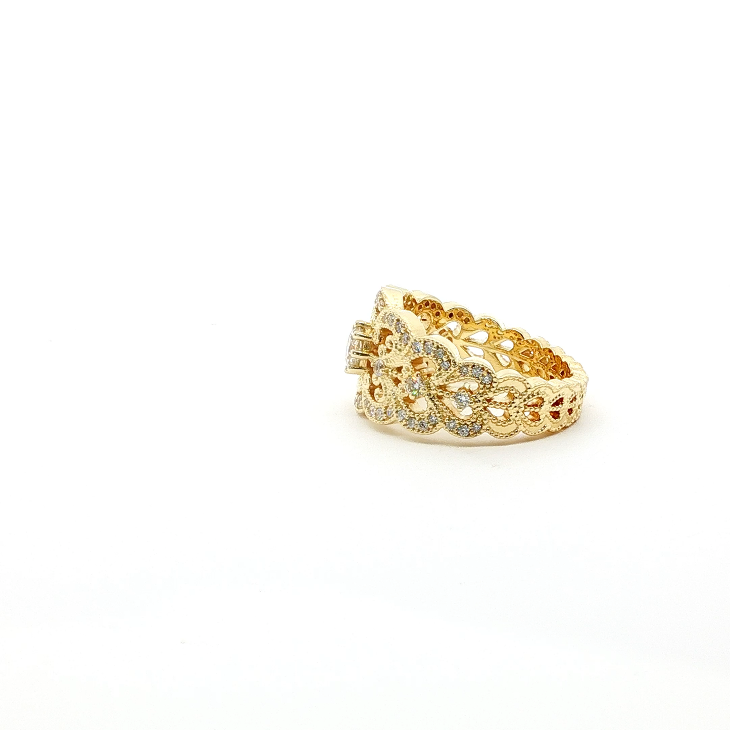 14kt Yellow Gold Princess Ring