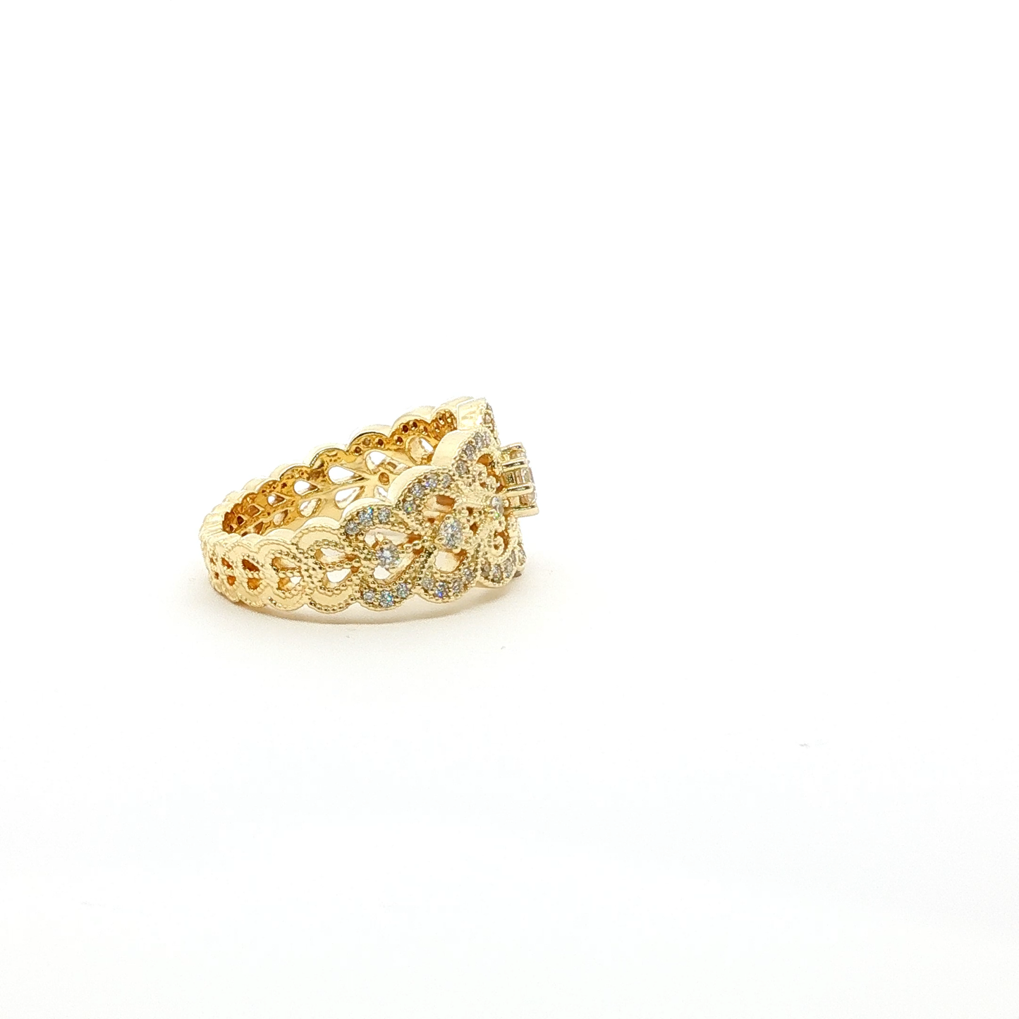 14kt Yellow Gold Princess Ring