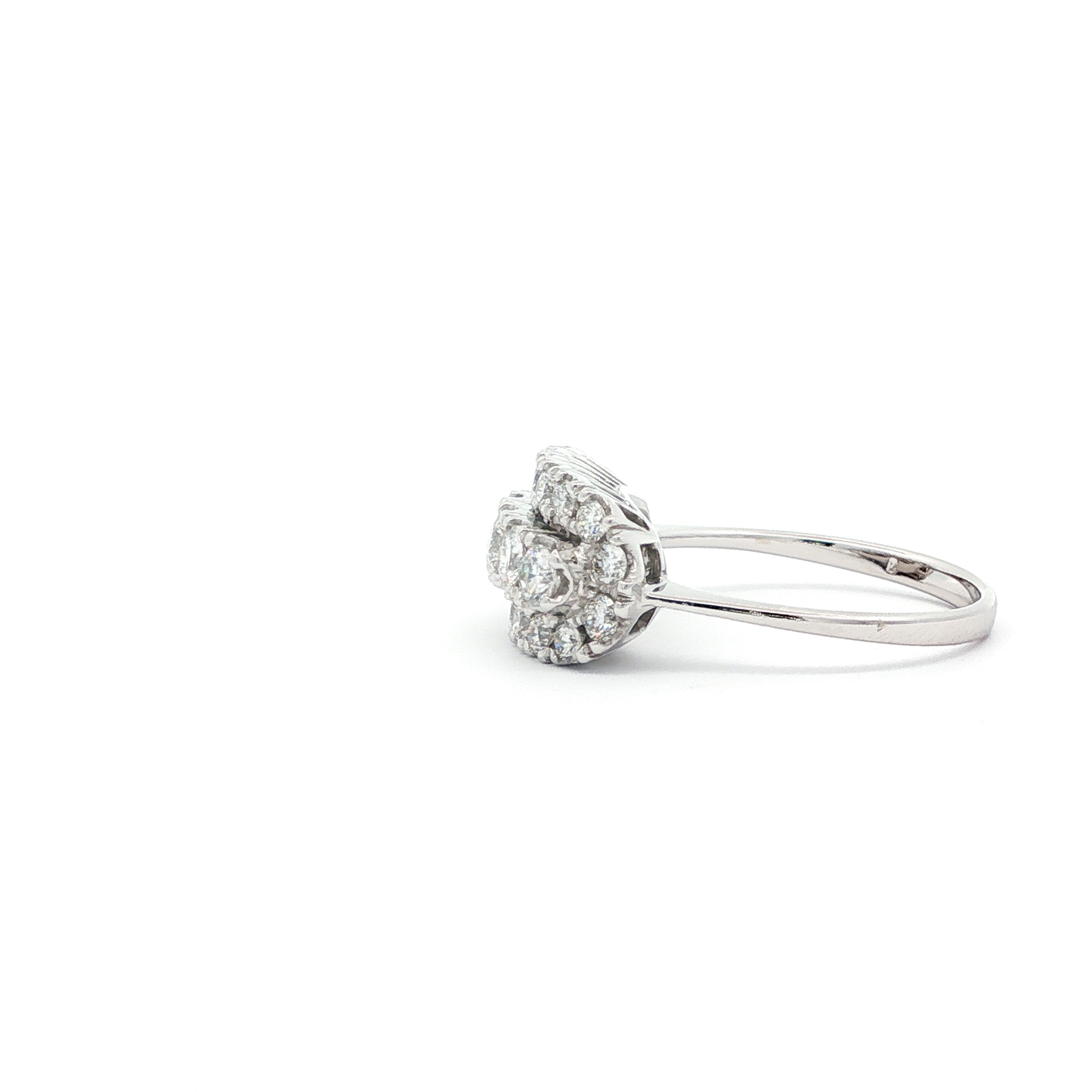 Triple-Row WG Round Brilliant Cut Diamond Band