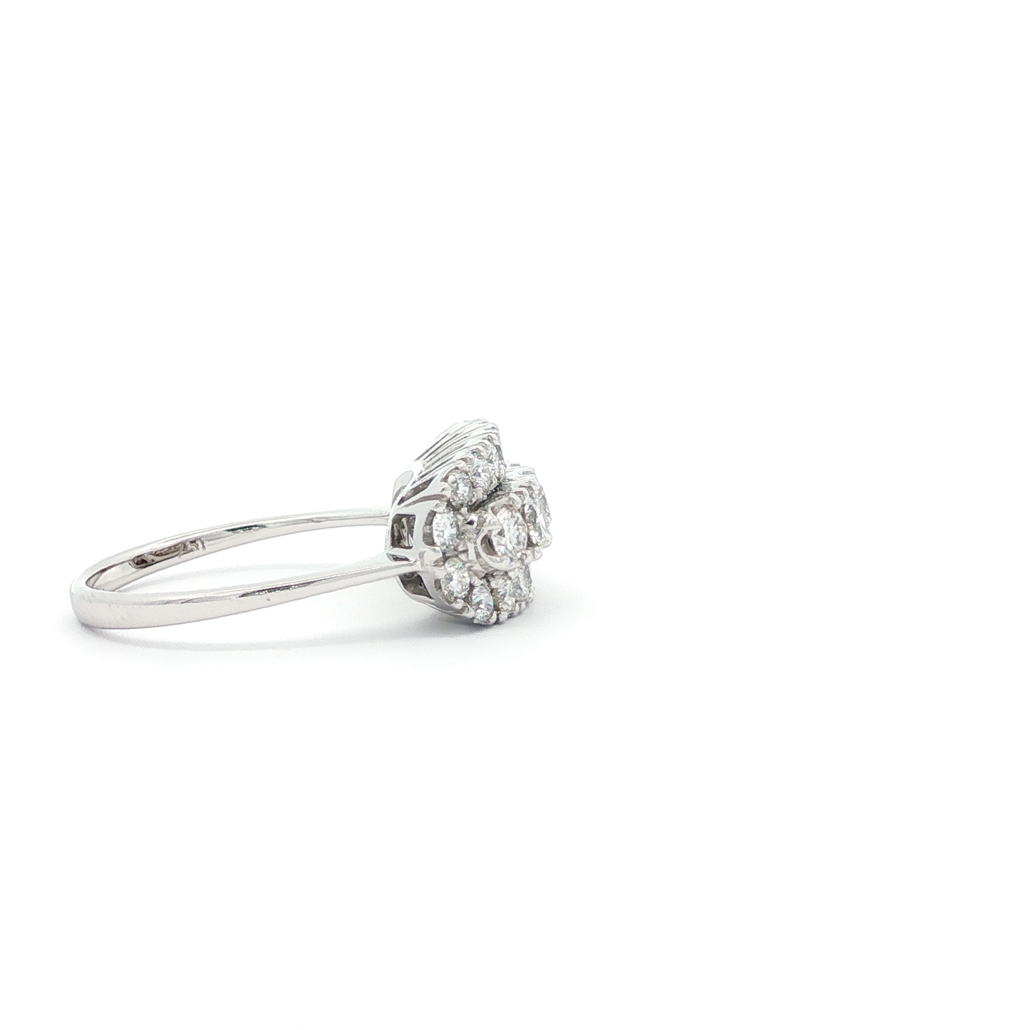 Triple-Row WG Round Brilliant Cut Diamond Band