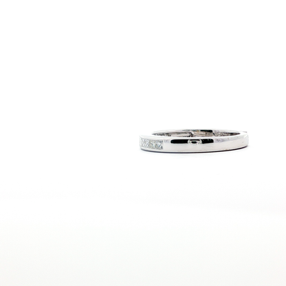 18kt White Gold Princess Cut Diamond Wedding Band