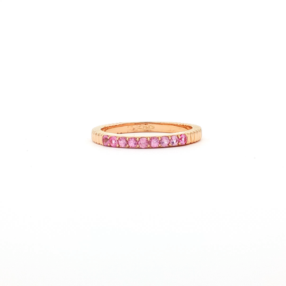 18kt Pink Gold Pink Sapphire Ring