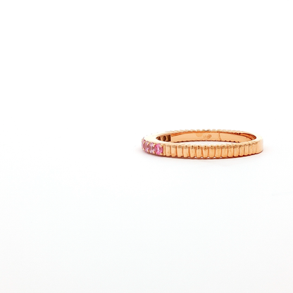 18kt Pink Gold Pink Sapphire Ring