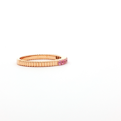 18kt Pink Gold Pink Sapphire Ring