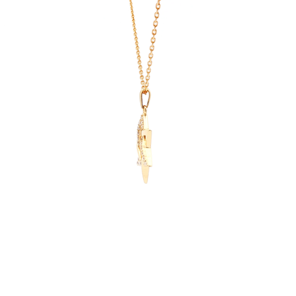 18kt Yellow Gold Star of David Pendant