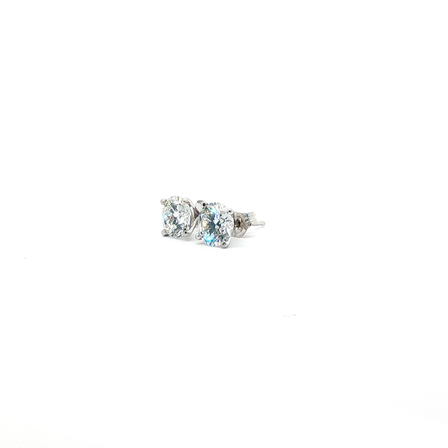 14kt WG 2.08ctw LAB Earrings