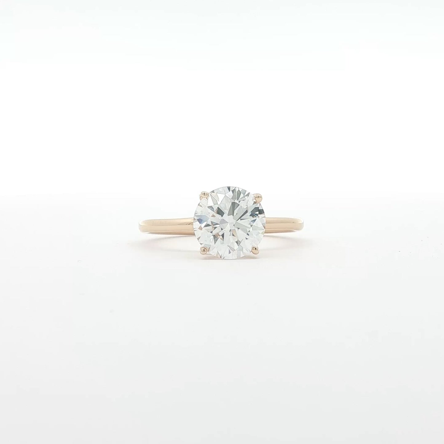 14kt YG  2ctw LAB Diamond Solitaire Ring SR