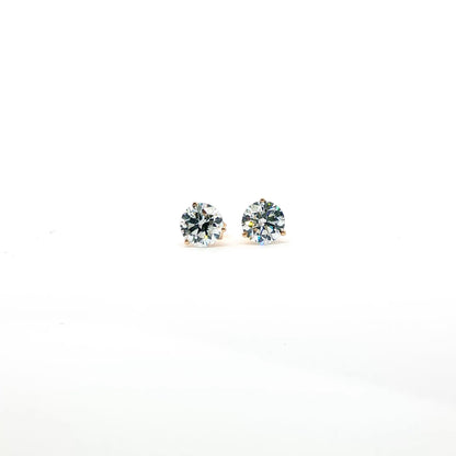 14kt YG LAB- created 2.00ctw  Martini Studs