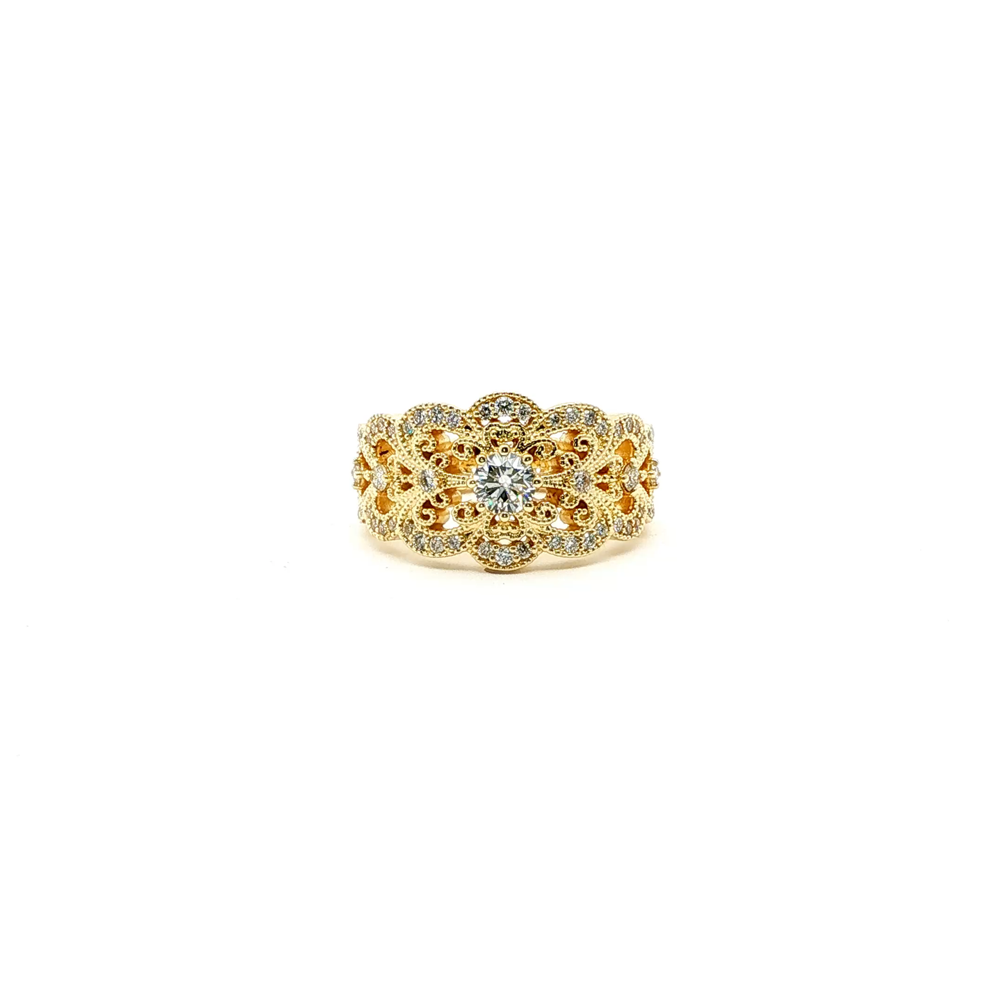 14kt Yellow Gold Princess Ring