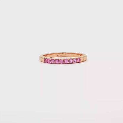 18kt Pink Gold Pink Sapphire Ring