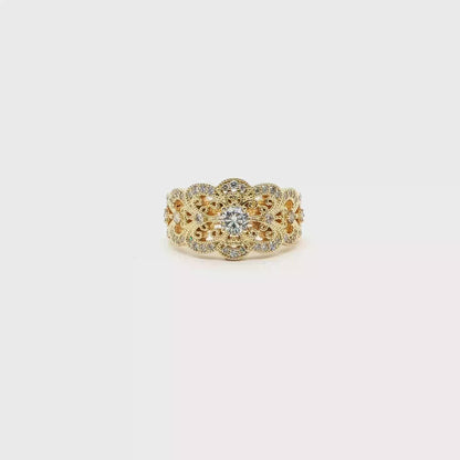 14kt Yellow Gold Princess Ring